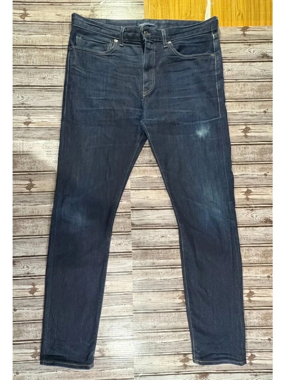 LEVI’S Made & Crafted Needle Narrow Denim Jeans size 36x34 blue Fabric Japanese